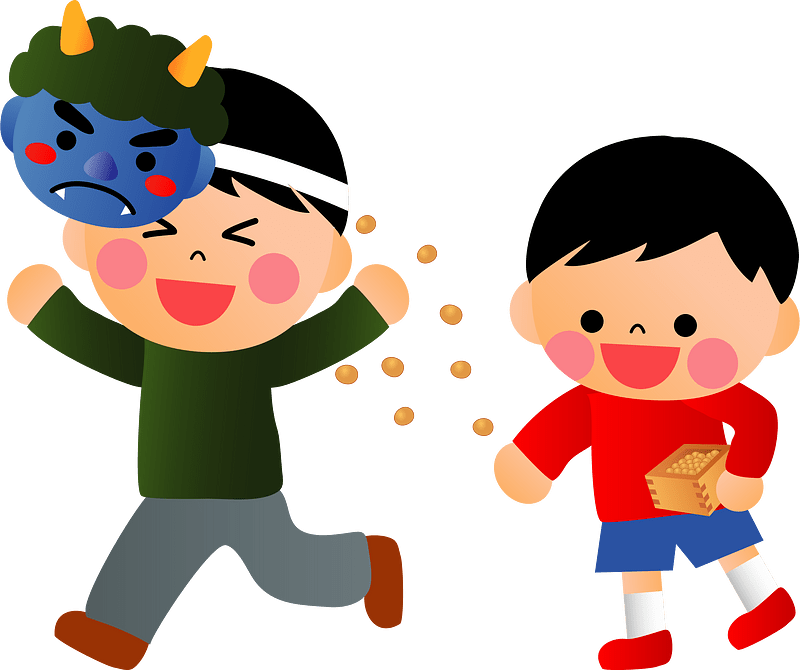 Setsubun Father Son