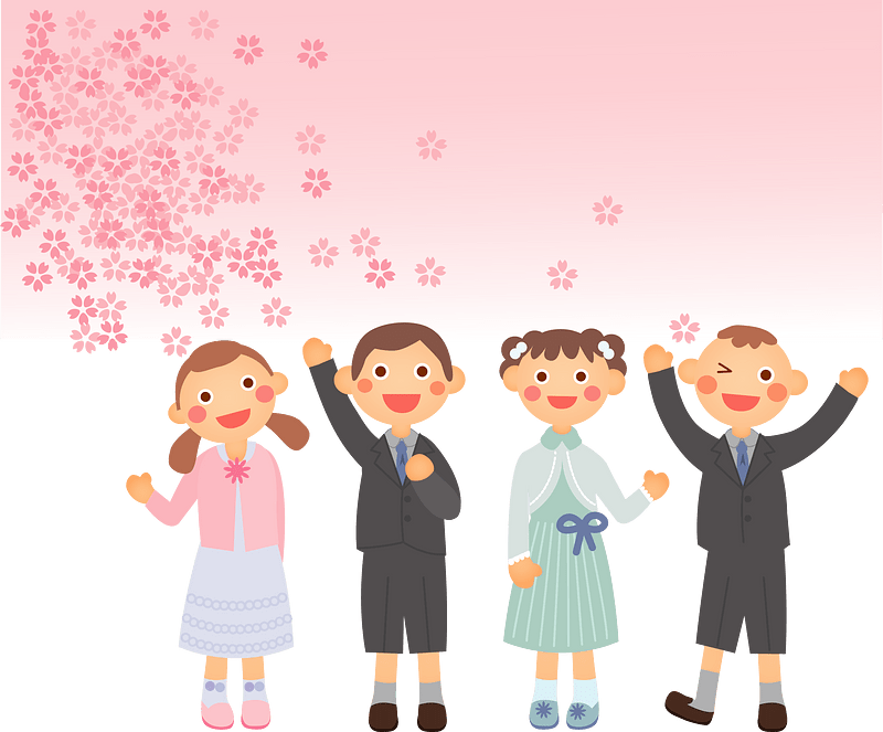 Entrance Ceremony Cherry Blossoms
