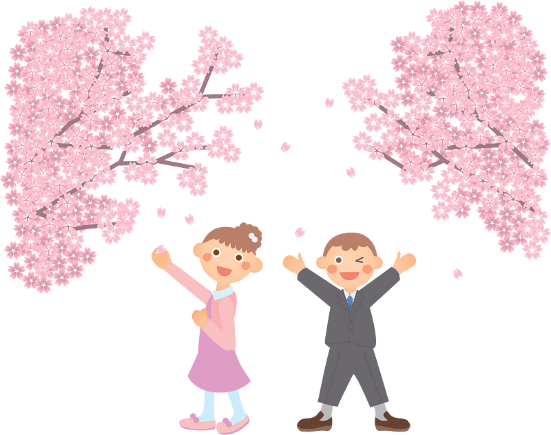 Entrance Ceremony Cherry Blossoms