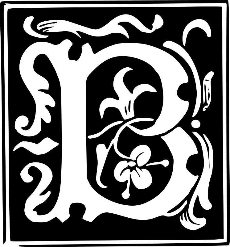 Decorative Letter B