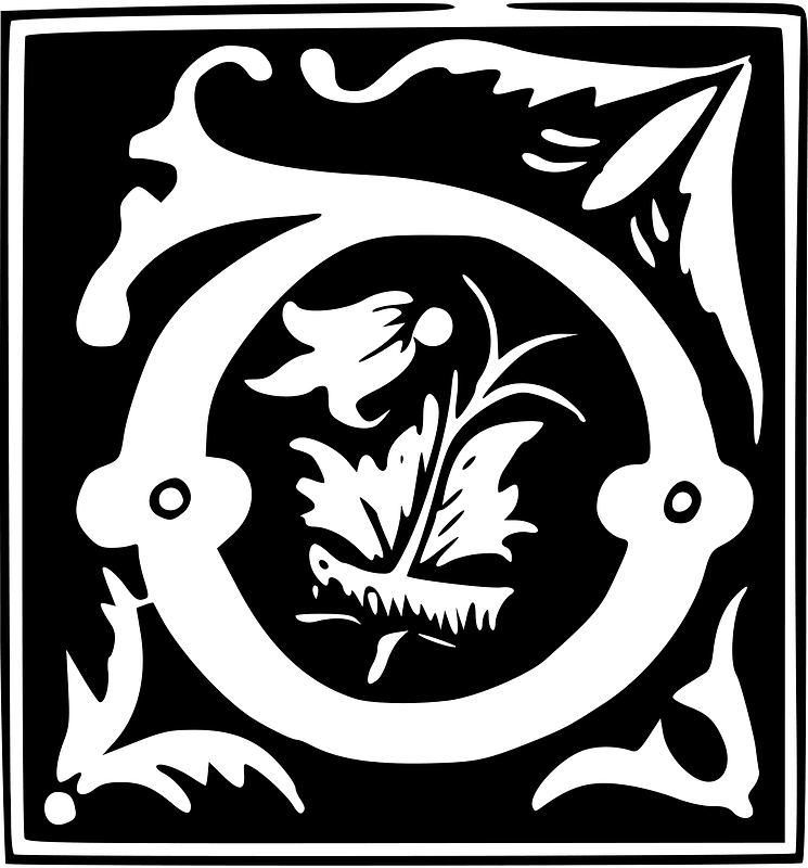 Decorative Letter D
