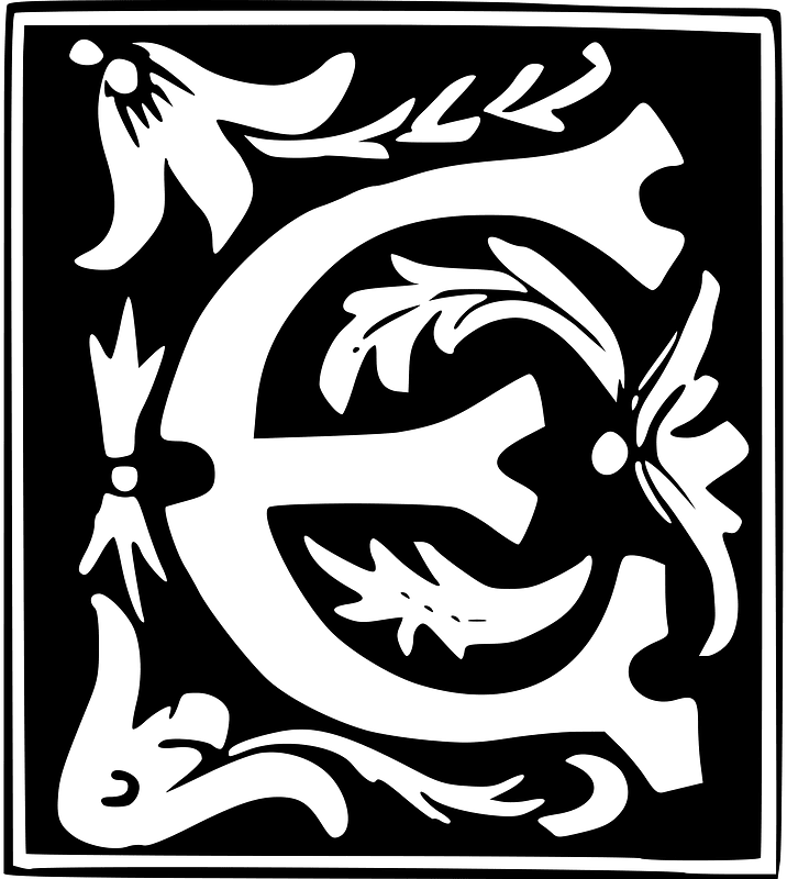 Decorative Letter E