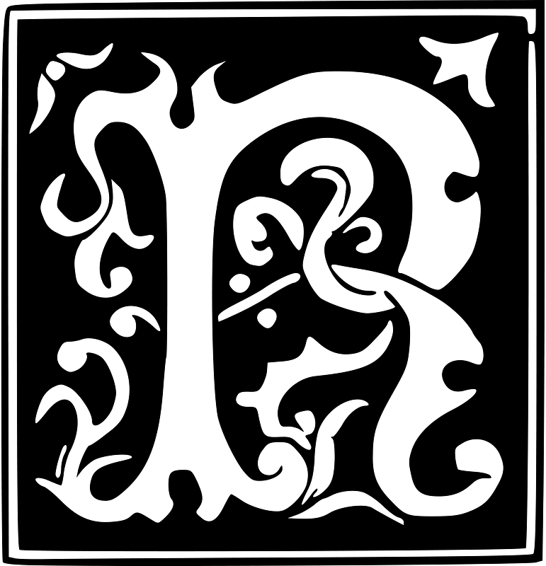 Decorative Letter R