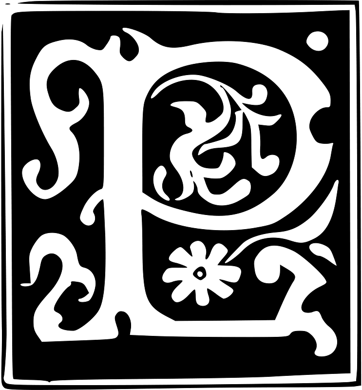 Decorative Letter P