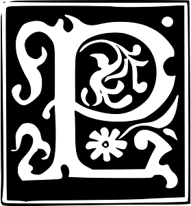 Decorative Letter P