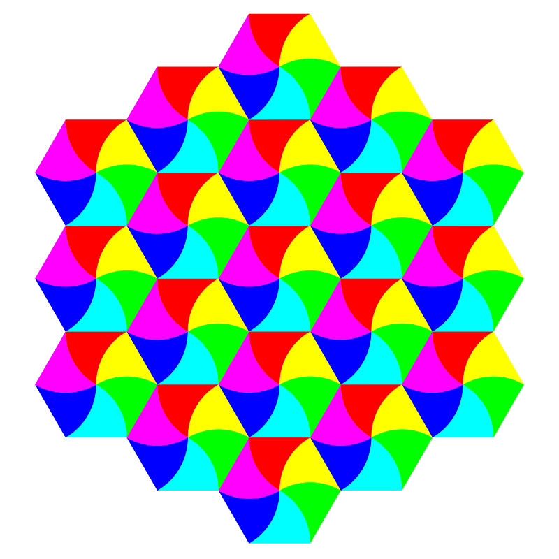Swirly Hexagon Tessellation