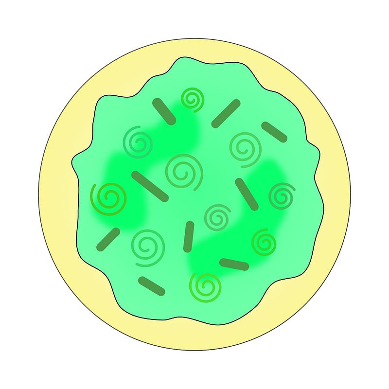 Green Swirl Sugar Cookie Solid