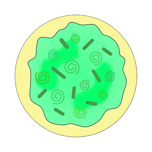 Green Swirl Sugar Cookie Solid