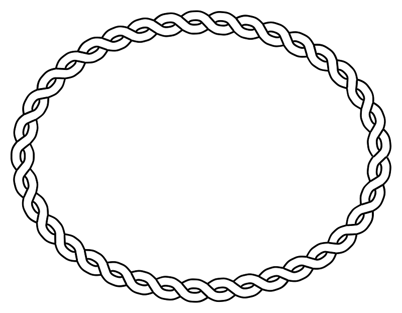 Rope Border Oval