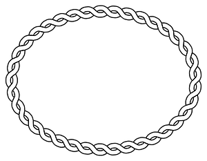 Rope Border Oval