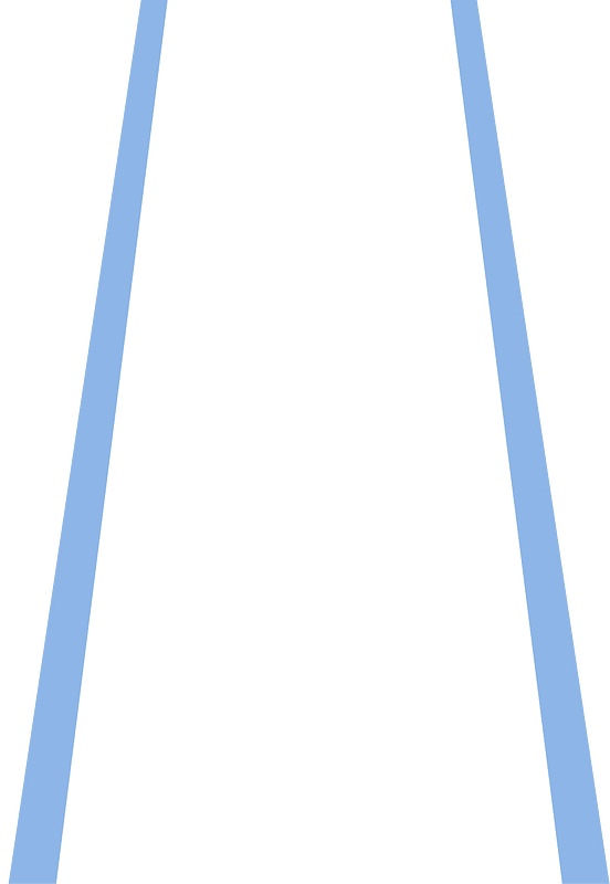 Blue trapeze light