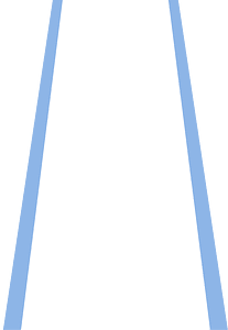 Blue trapeze light