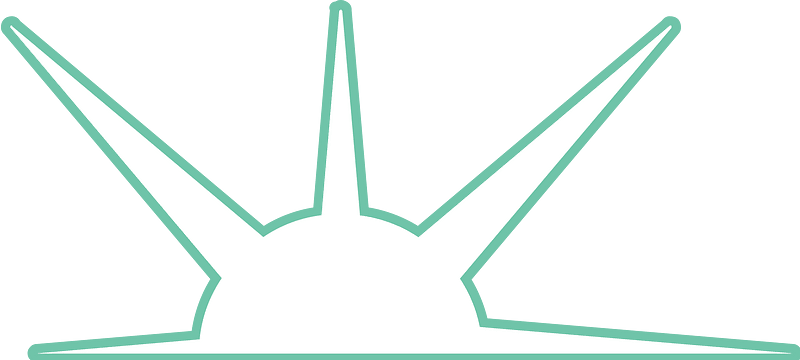 Green half star light