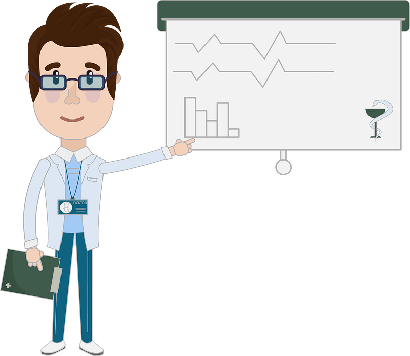 Doctor presents graph