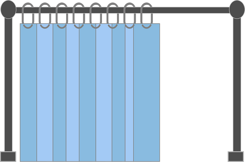 Changing curtain stand