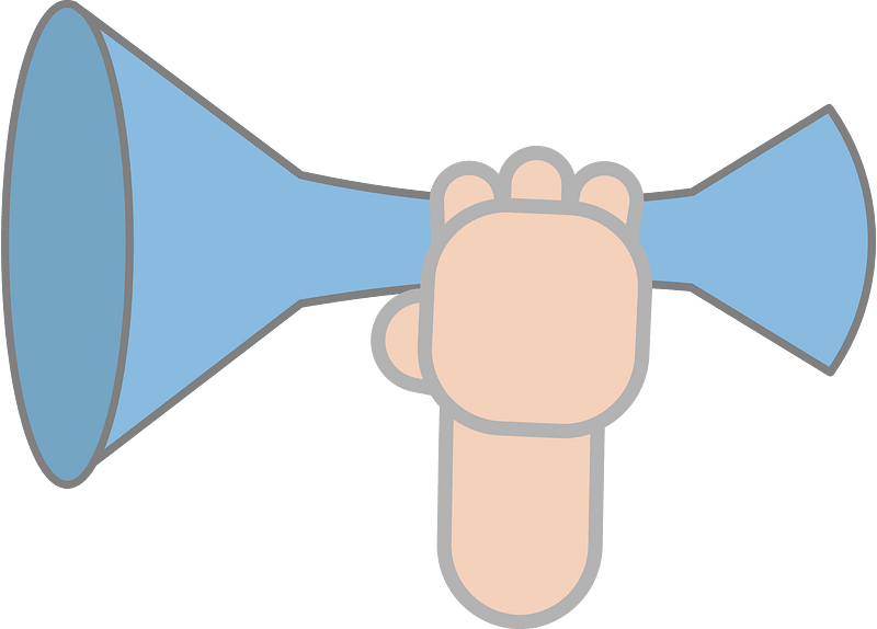 Hand with listening tube