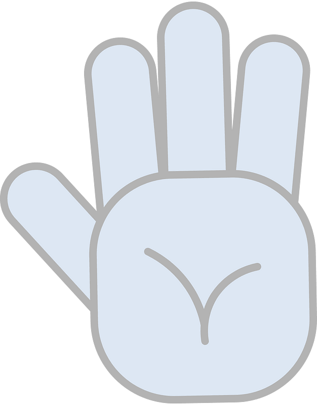 Palm hand in glove