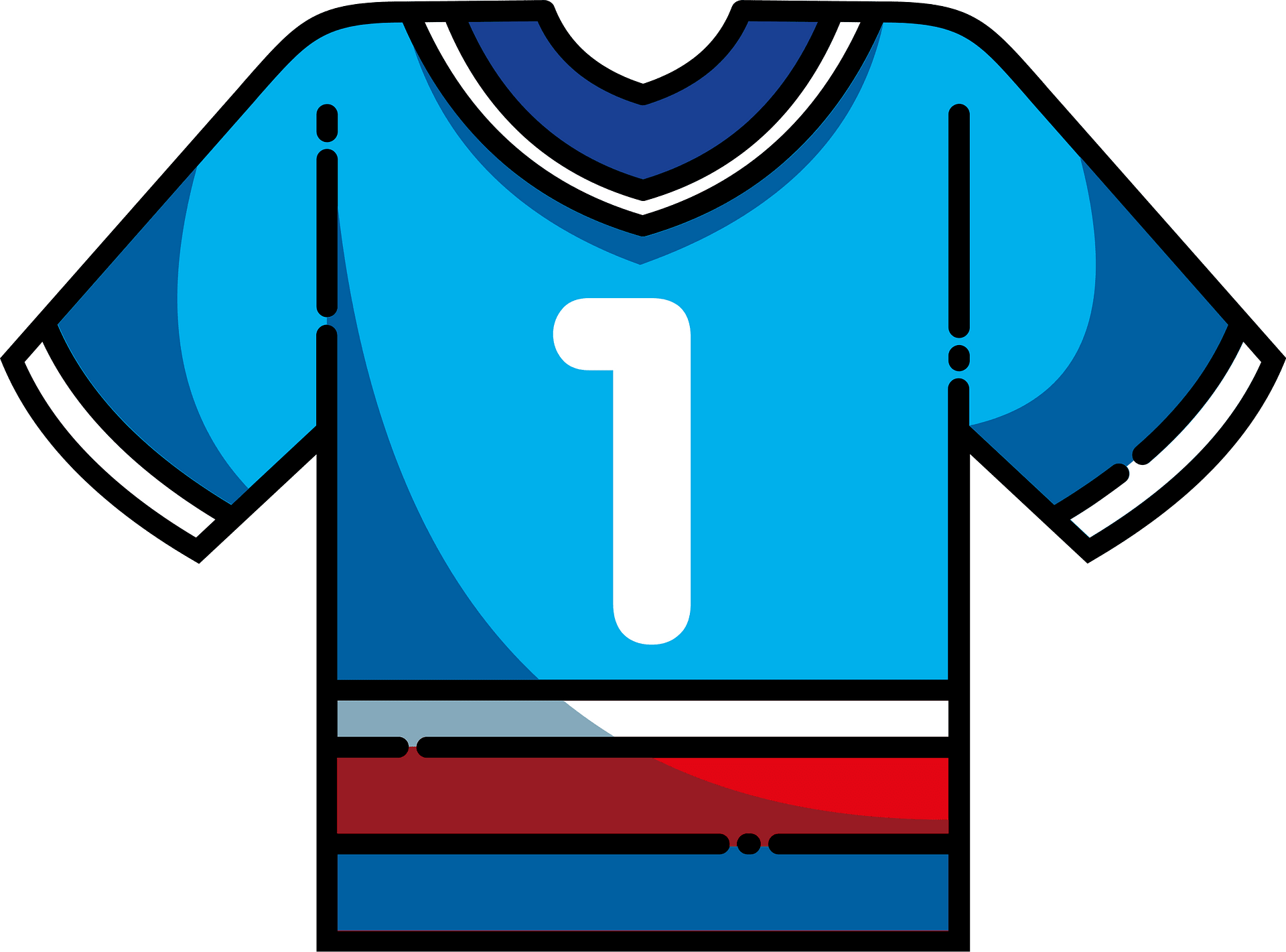 Football jersey Free vector clipart images on creazilla