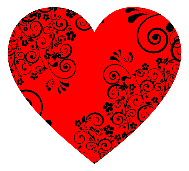 Floral Flourish Heart