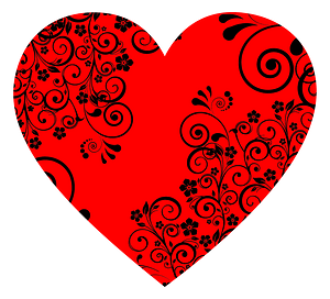 Floral Flourish Heart