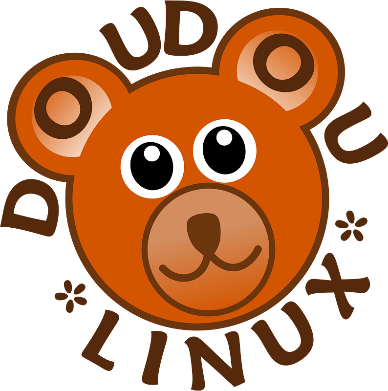 Doudoulinux Logo - Operating System Fun and Accessible for Kids from 2 to 12 Years Old