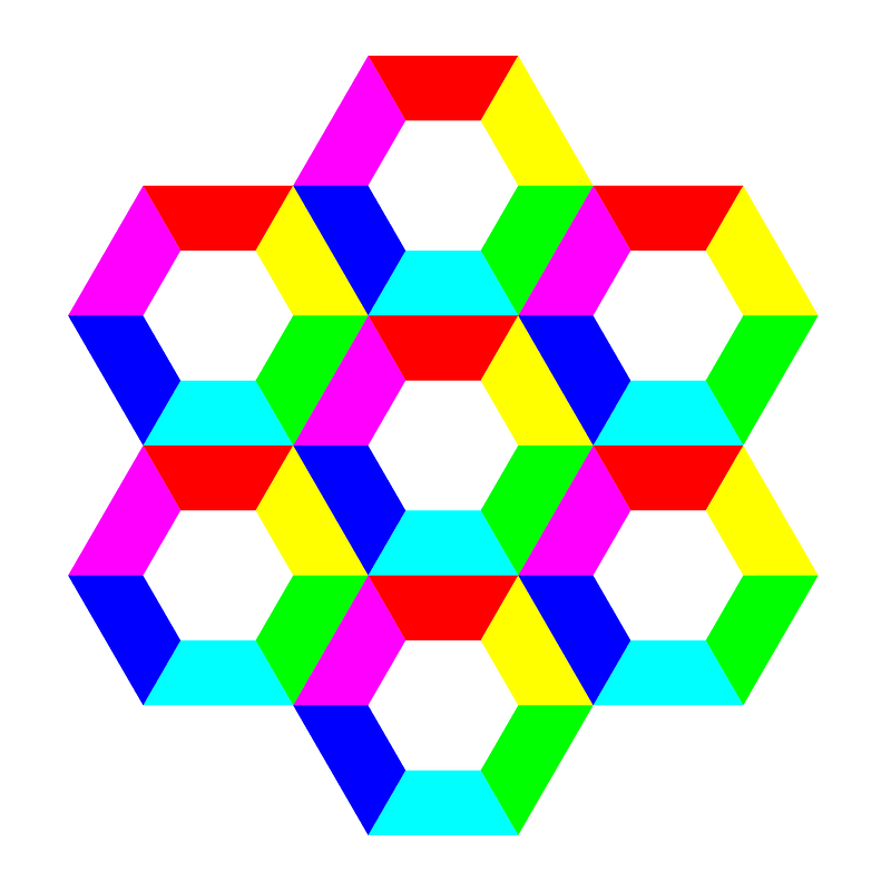 Half Hexagon Fun