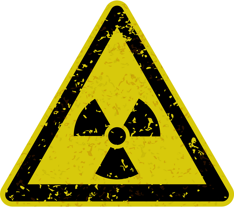 Grungy Radiation Warning