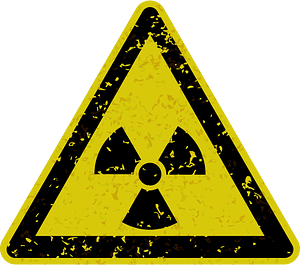 Grungy Radiation Warning