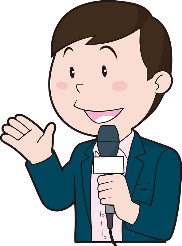 Male Announcer Reporter