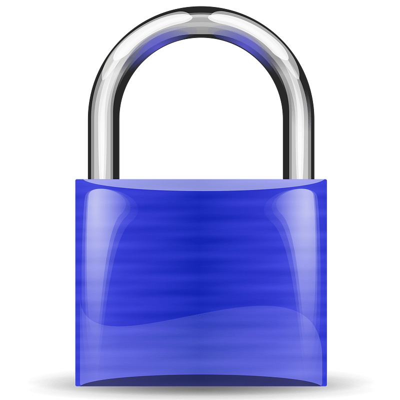 Padlock blue