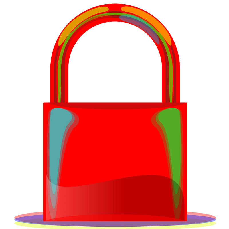 Padlock colourfull