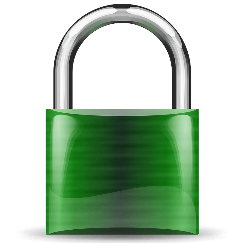 Padlock dark green