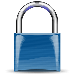 Padlock light blue