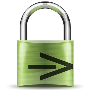Padlock olive arrow