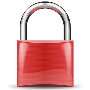 Padlock red