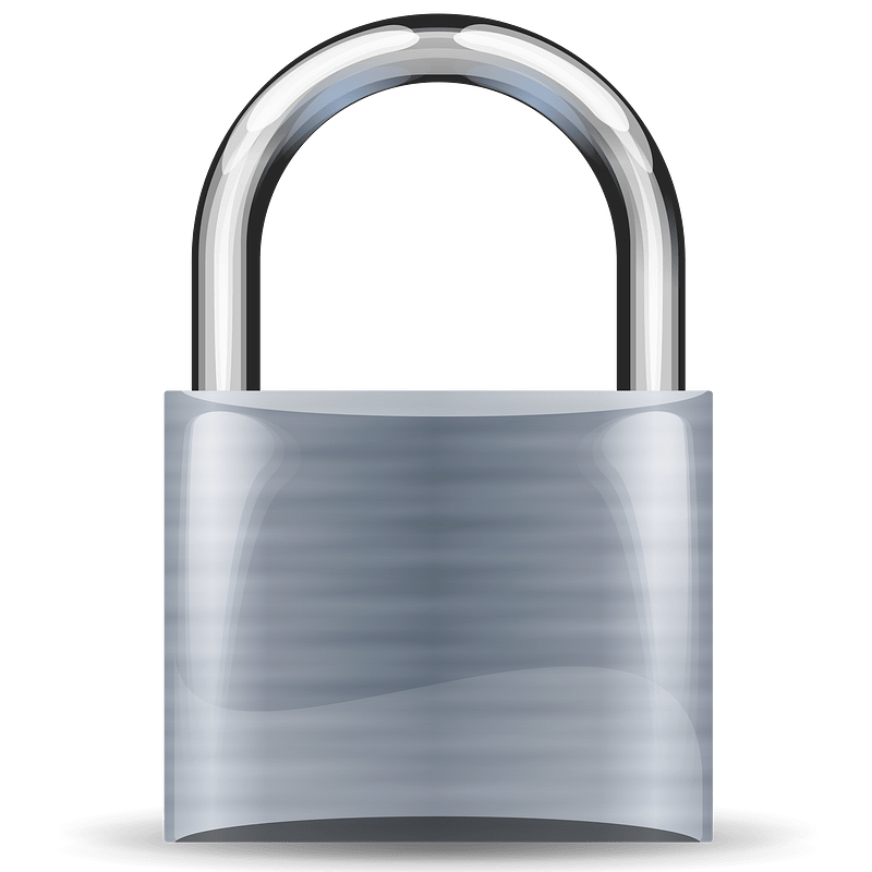 Padlock silver medium