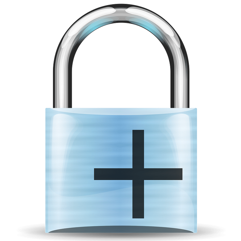 Padlock skyblue plus