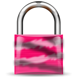 Padlock tiger pink