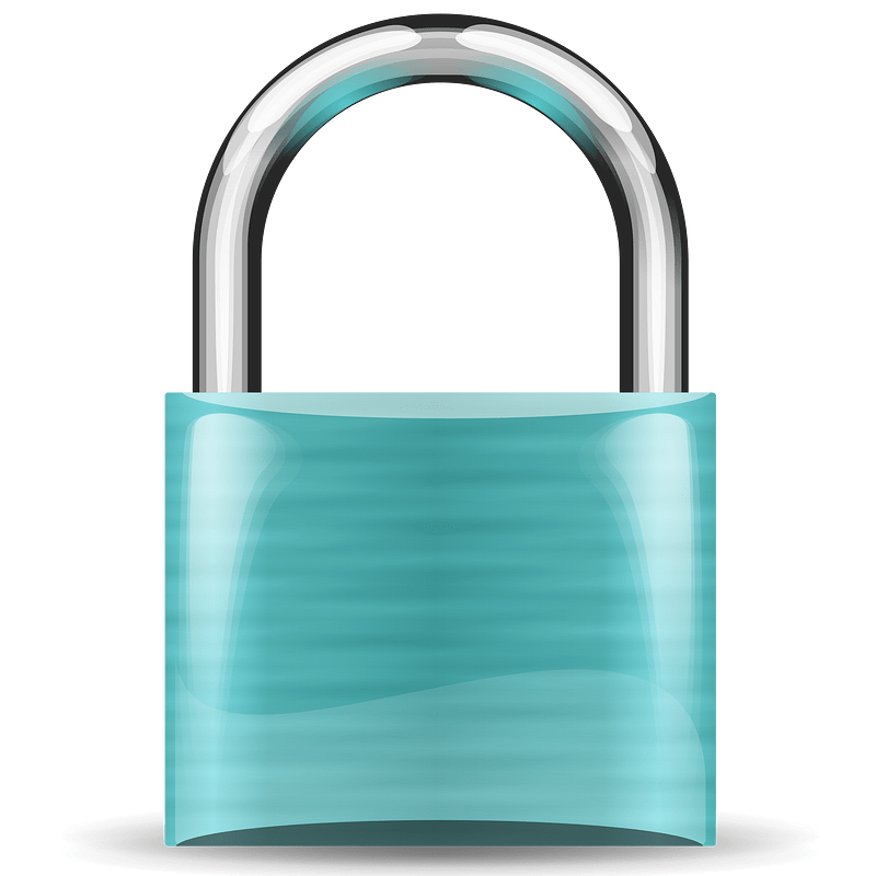 Padlock turquoise