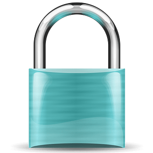Padlock turquoise