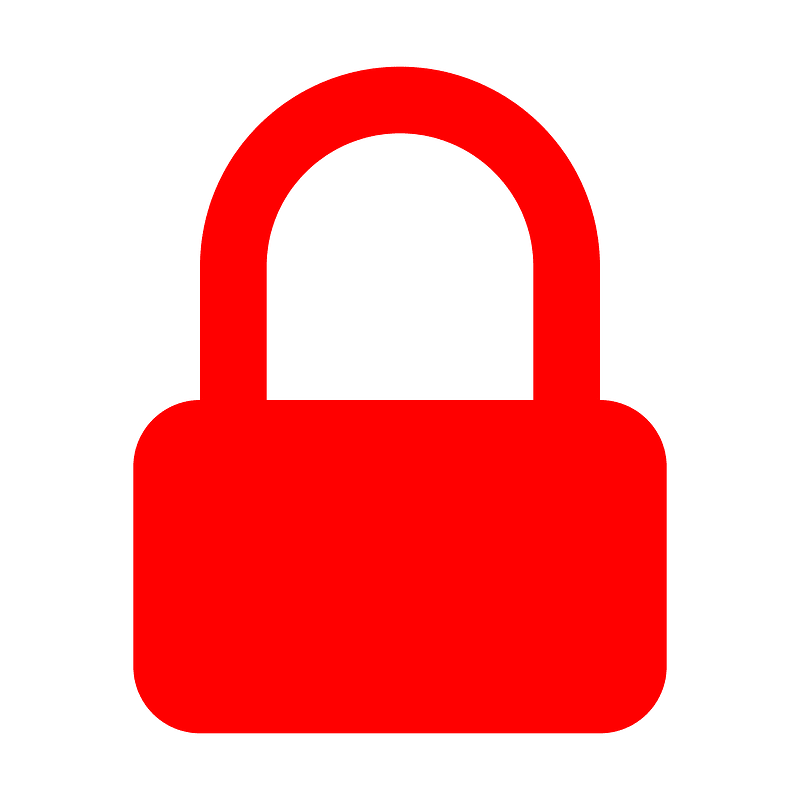 Lock red
