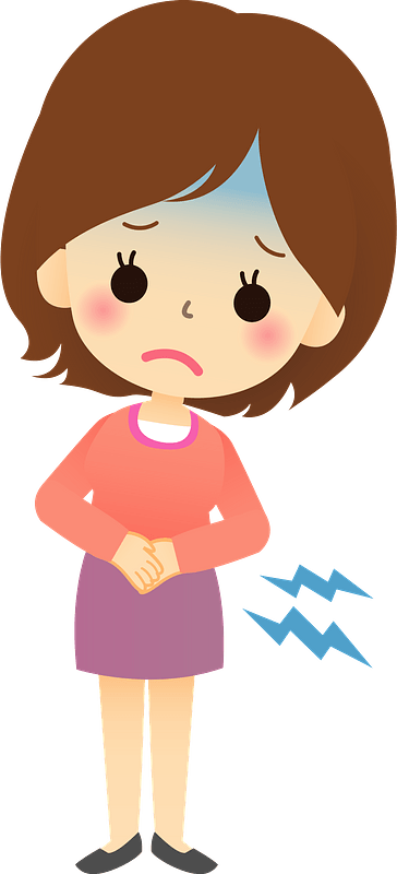 Woman with Stomachache