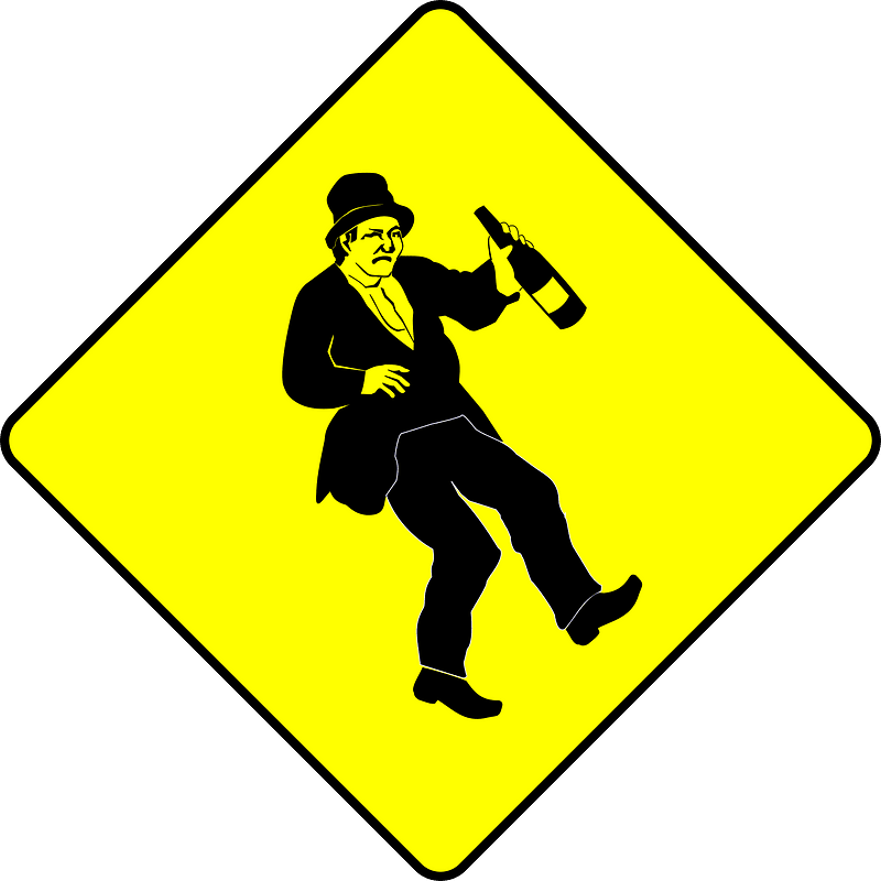 Caution Drunkard