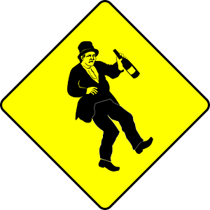 Caution Drunkard