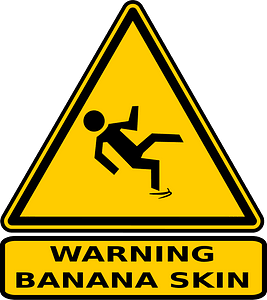 Caution Banana Skin