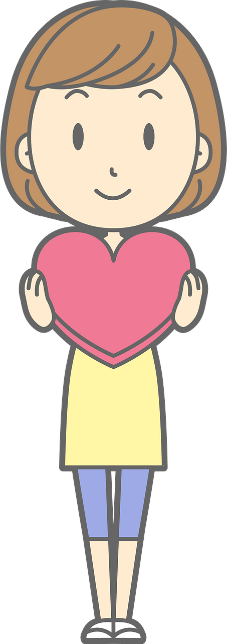 (Susan) Woman Is Holding a Red Heart