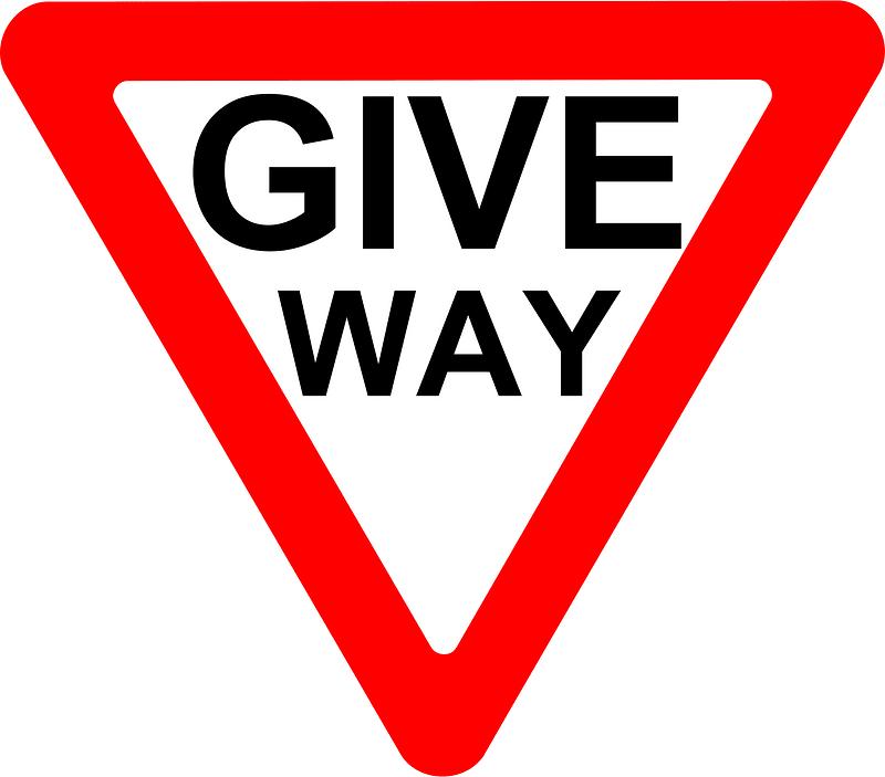 Roadsign Give Way