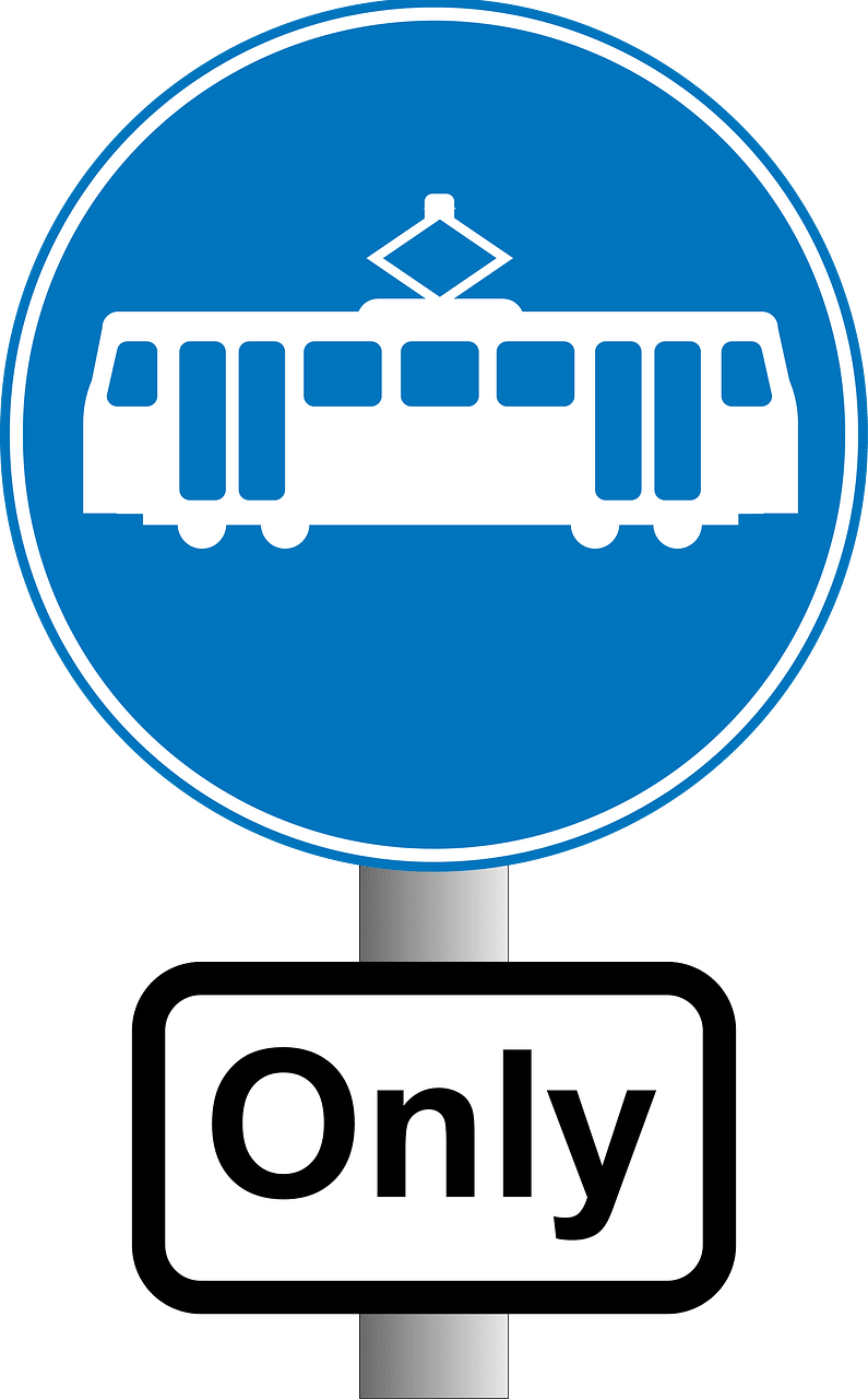 Roadsign Trams Ony