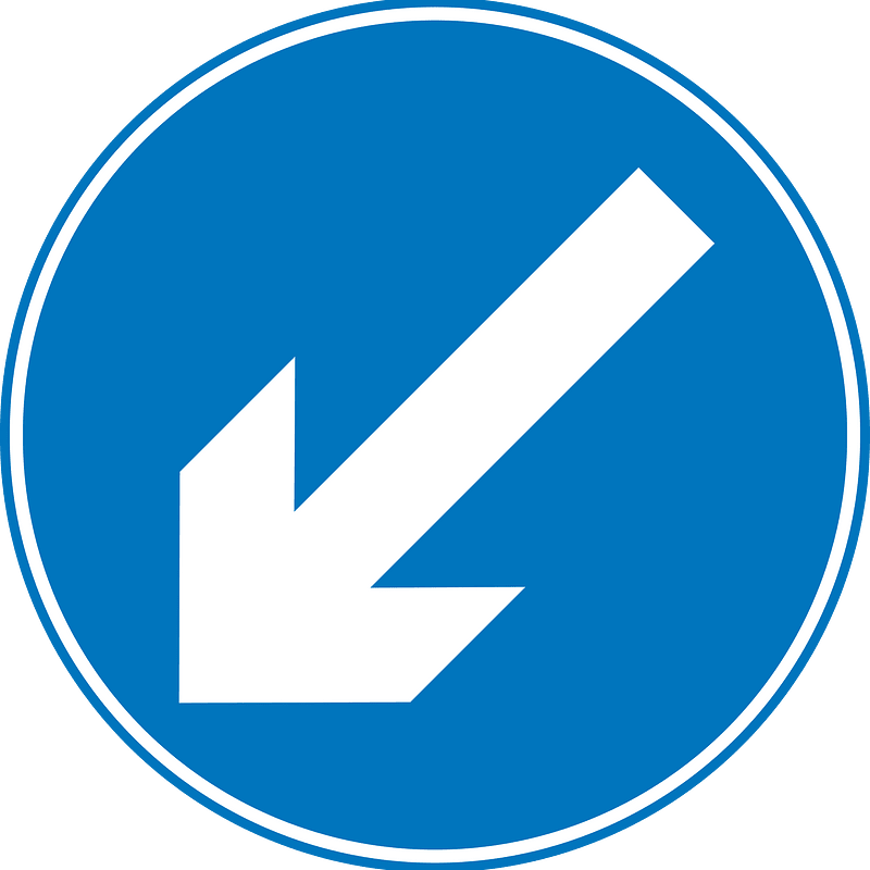 Roadsign Keep Left