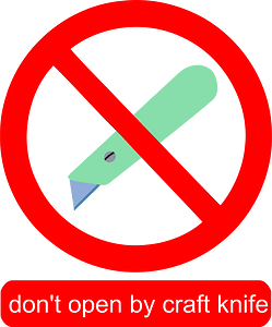 Don'T Open by Craft Knife